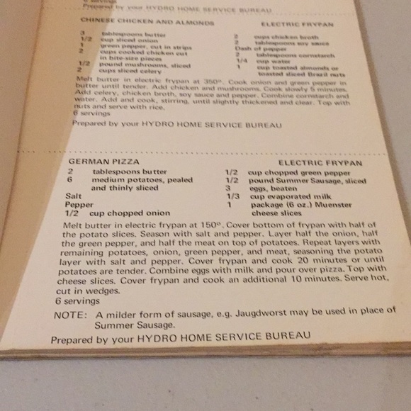 Vintage Your Hydro Presents Magic of Electrical Appliances Recipes Book Ontario - Picture 8 of 8